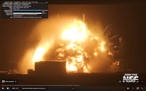 Footage frame ~+4 s — deflagration front